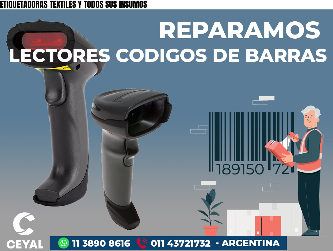ETIQUETADORAS TEXTILES Y TODOS SUS INSUMOS