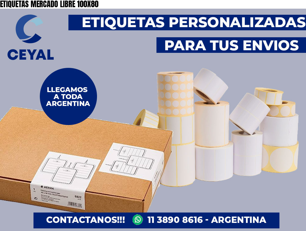 ETIQUETAS MERCADO LIBRE 100X80