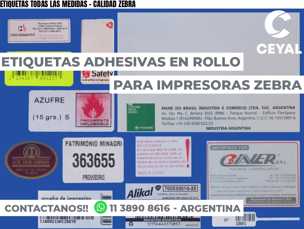 ETIQUETAS TODAS LAS MEDIDAS – CALIDAD ZEBRA