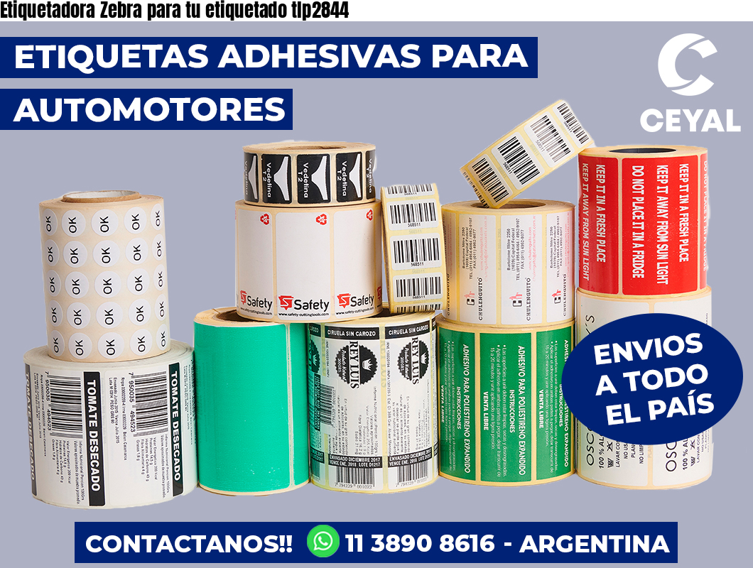 Etiquetadora Zebra para tu etiquetado tlp2844