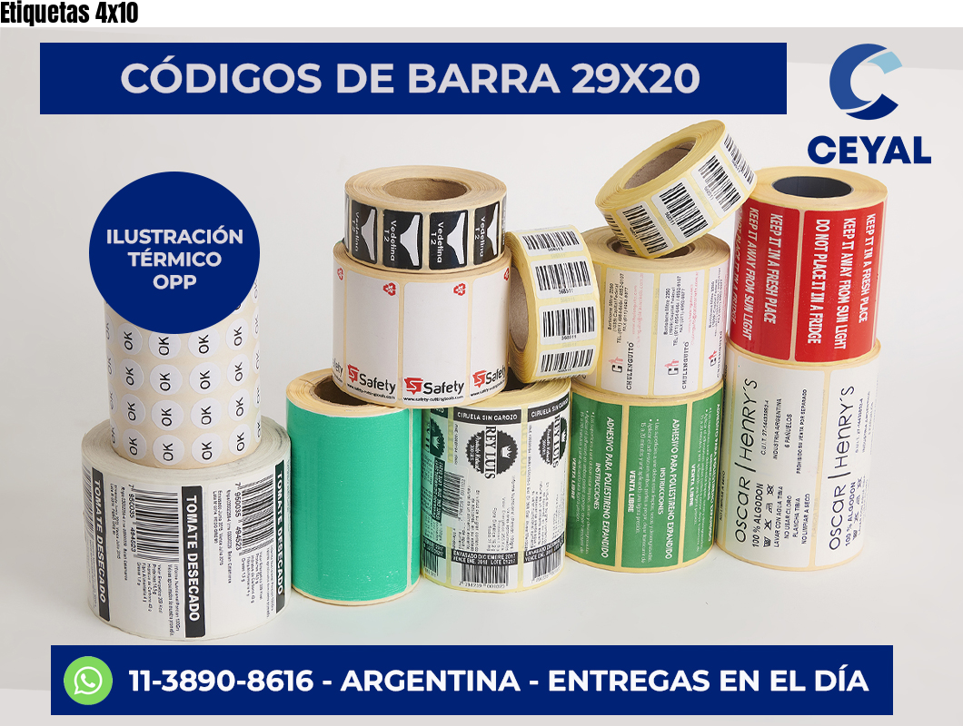 Etiquetas 4×10