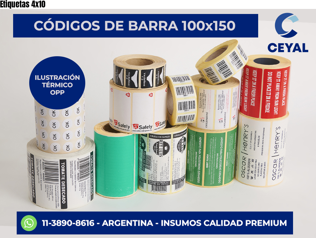 Etiquetas 4×10