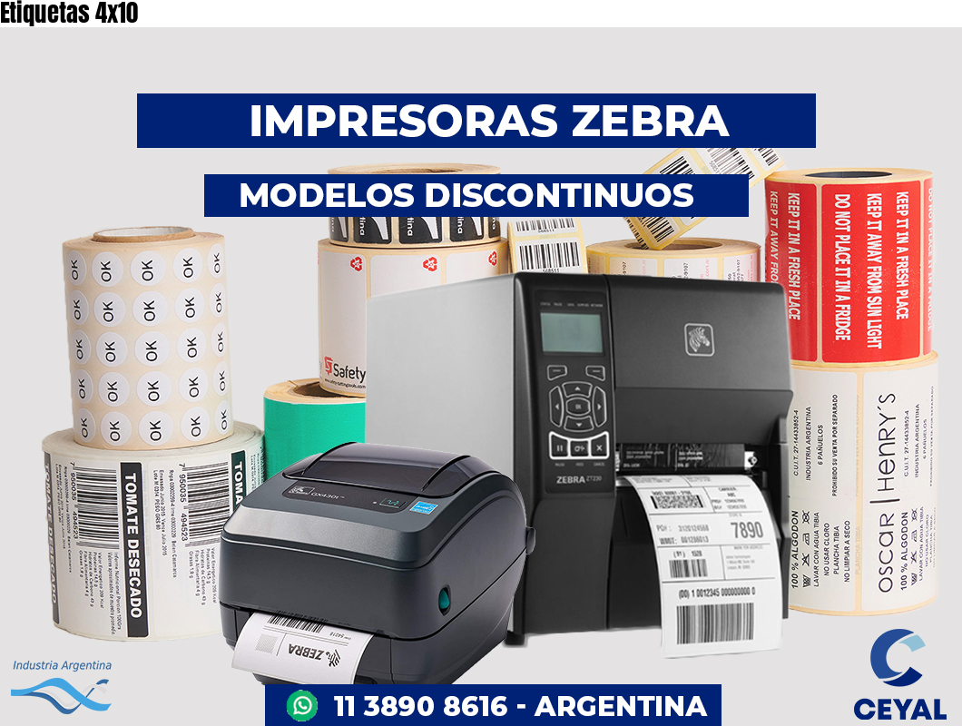 Etiquetas 4x10
