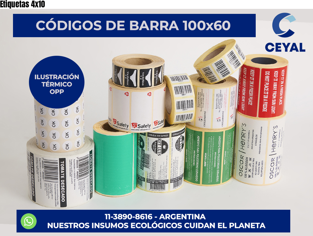 Etiquetas 4×10