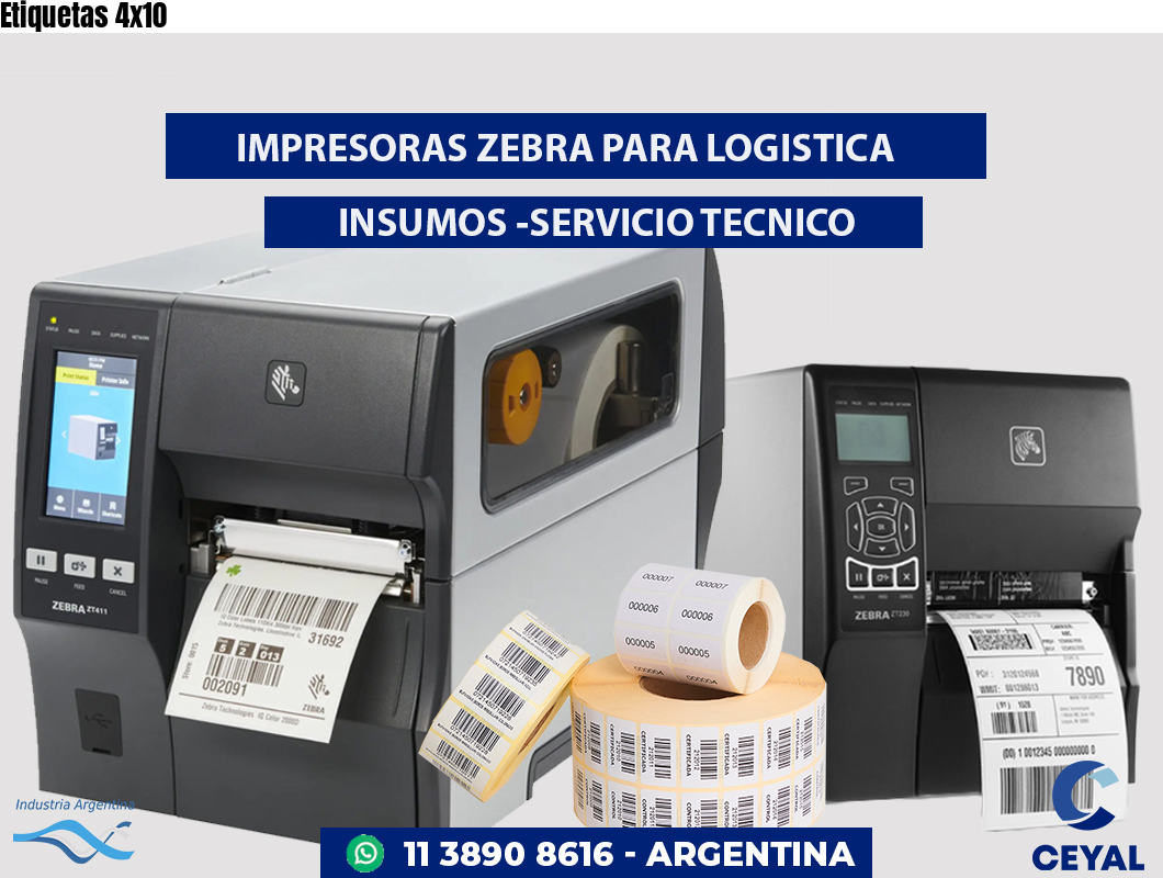 Etiquetas 4x10