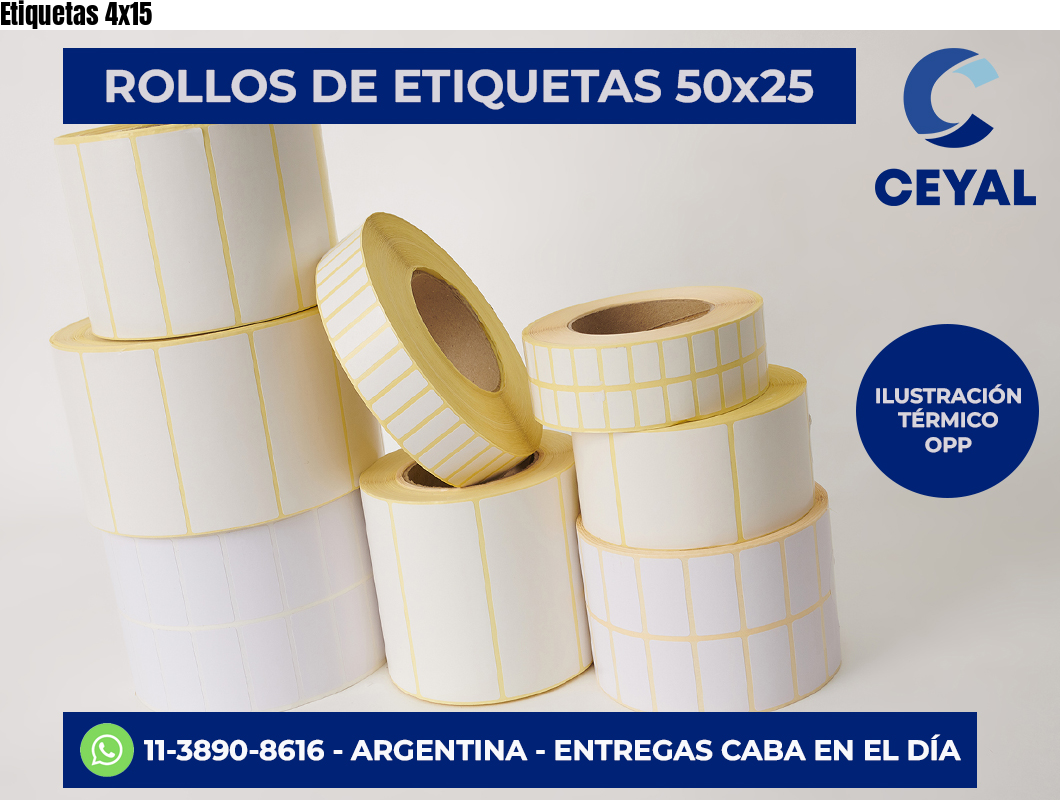 Etiquetas 4×15