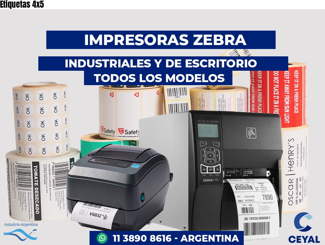 Etiquetas 4x5