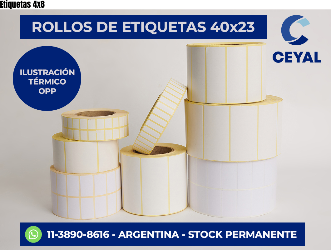 Etiquetas 4×8