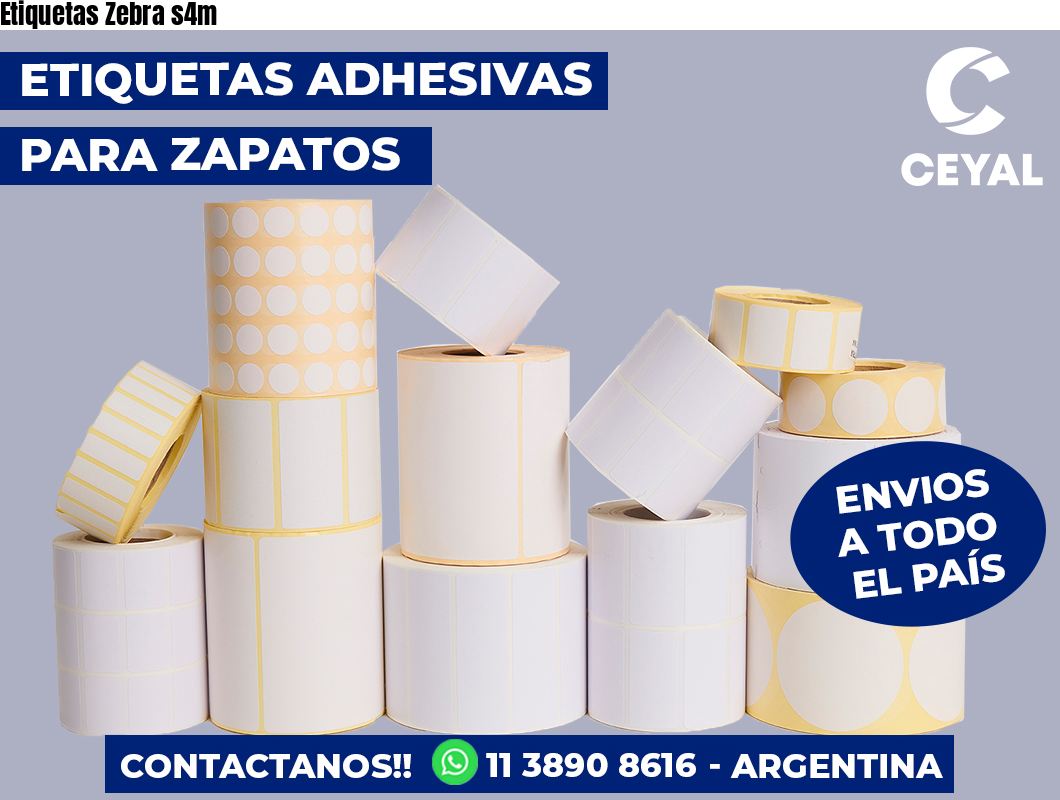 Etiquetas Zebra s4m