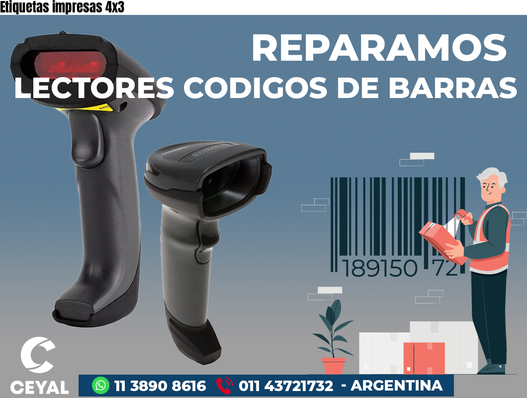 Etiquetas impresas 4x3