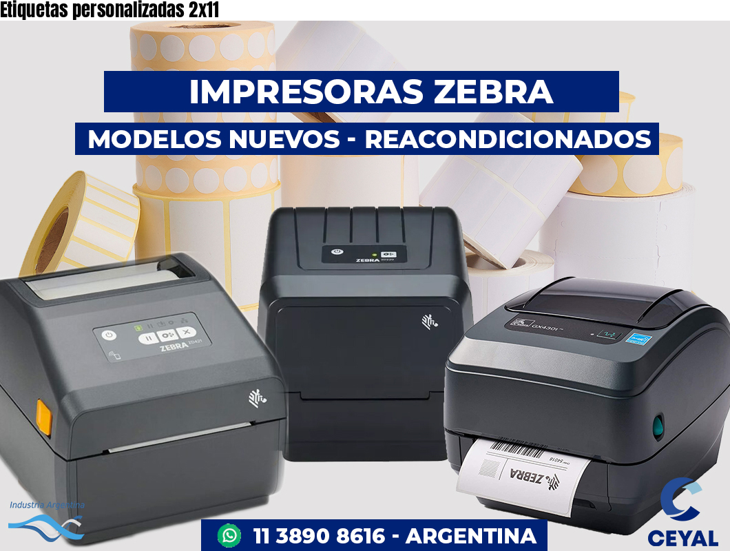 Etiquetas personalizadas 2x11