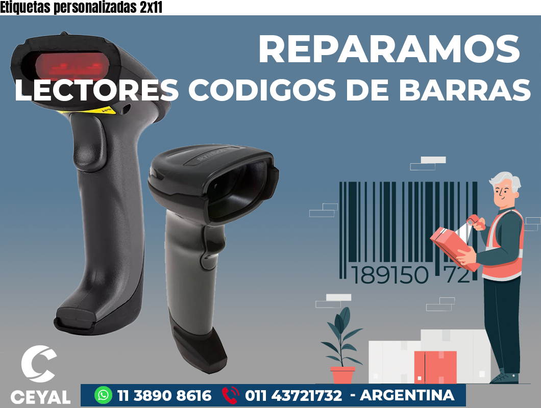 Etiquetas personalizadas 2x11