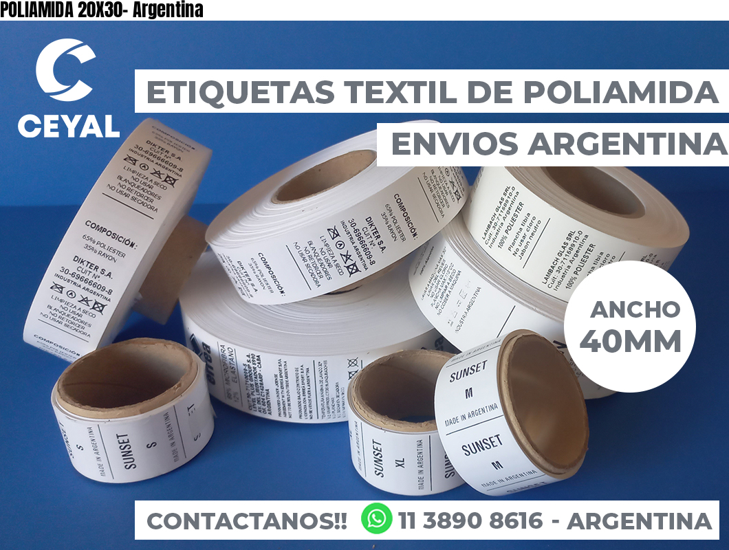 POLIAMIDA 20X30- Argentina