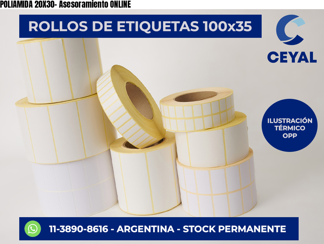 POLIAMIDA 20X30- Asesoramiento ONLINE