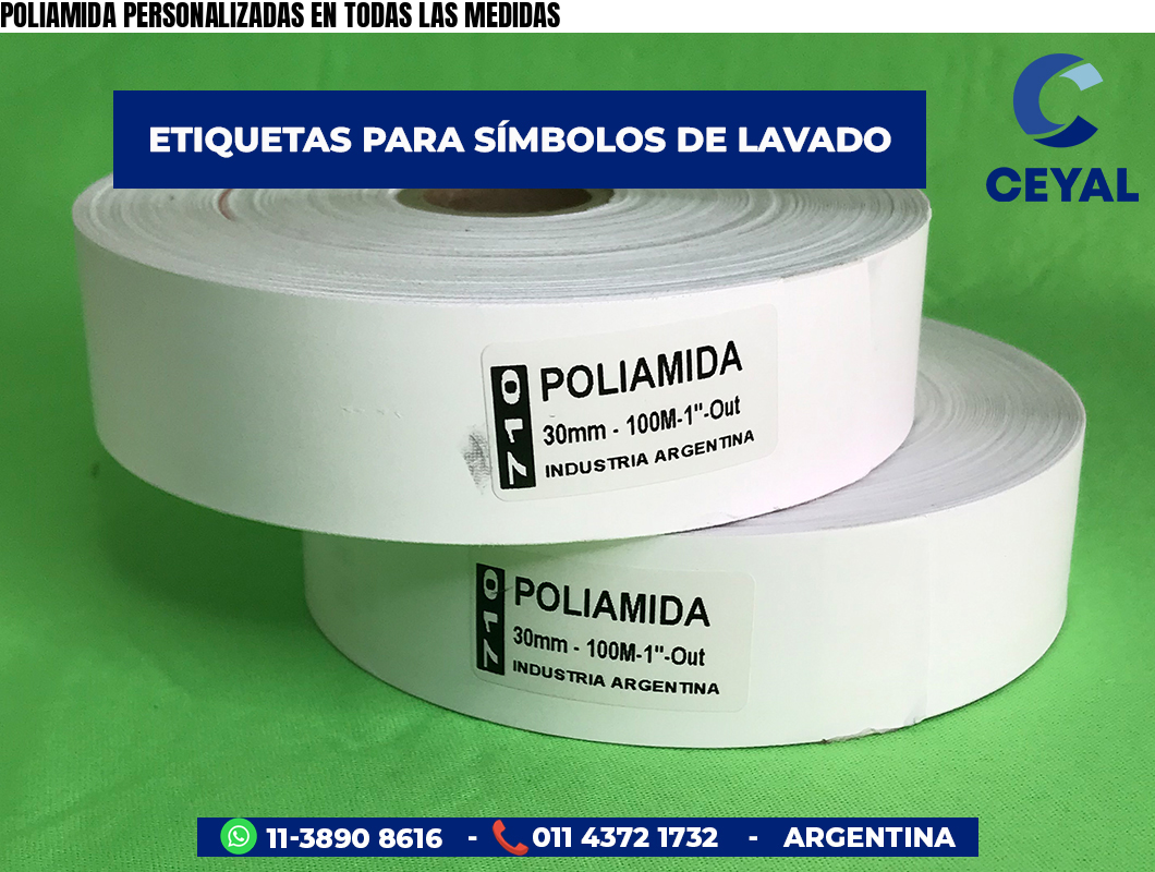 POLIAMIDA PERSONALIZADAS EN TODAS LAS MEDIDAS