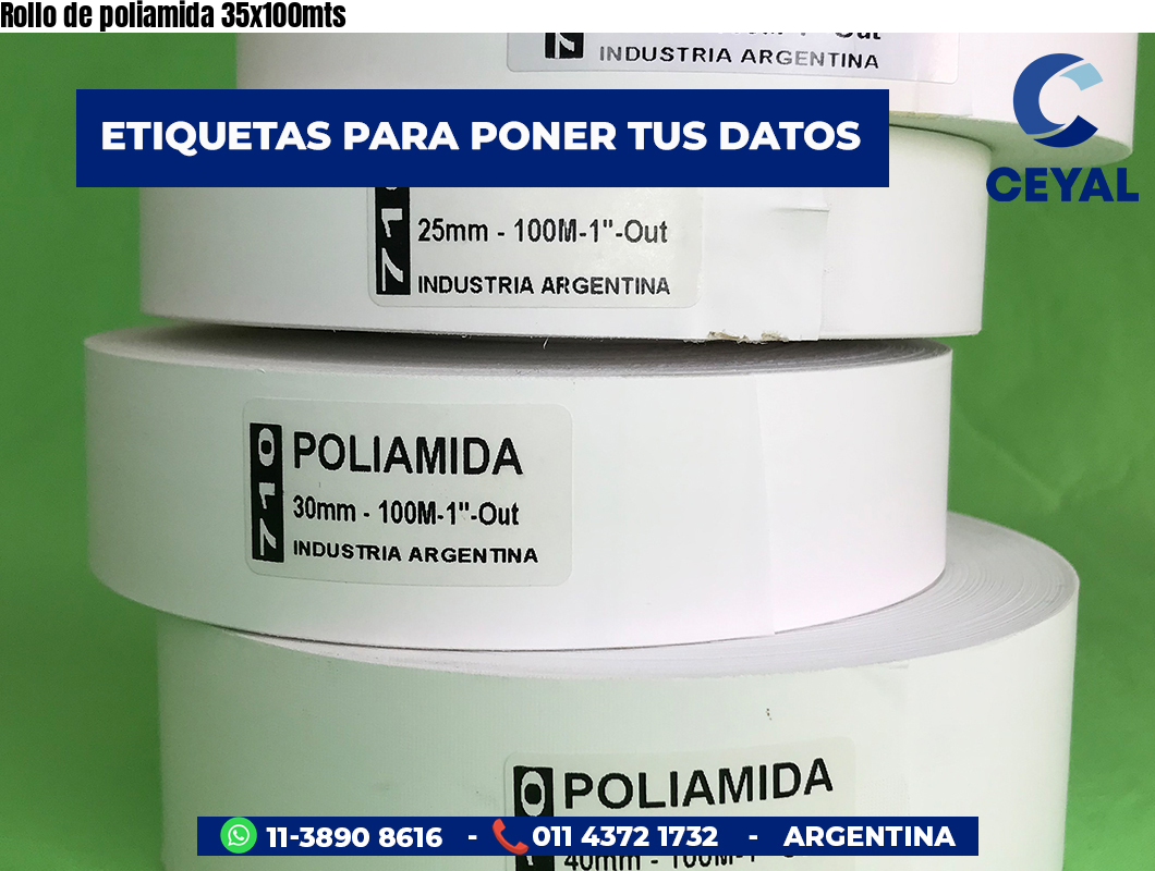 Rollo de poliamida 35x100mts