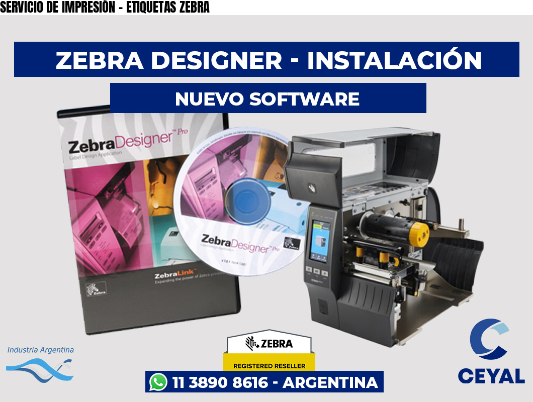 SERVICIO DE IMPRESIÓN - ETIQUETAS ZEBRA