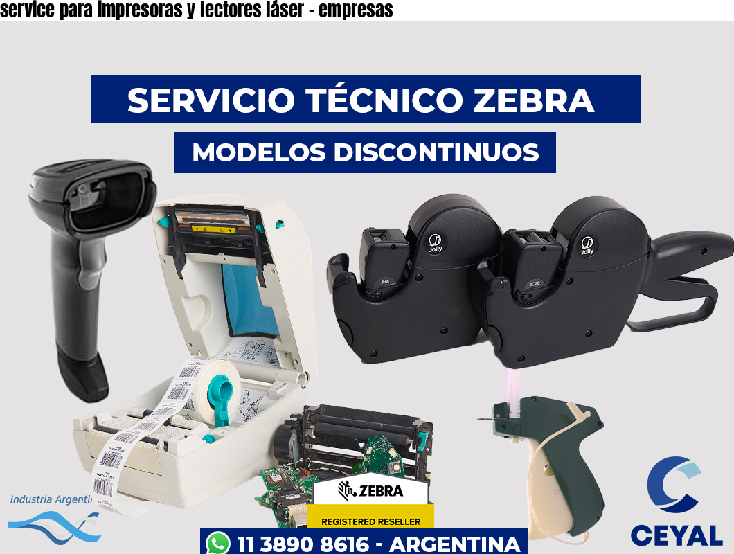 service para impresoras y lectores láser – empresas