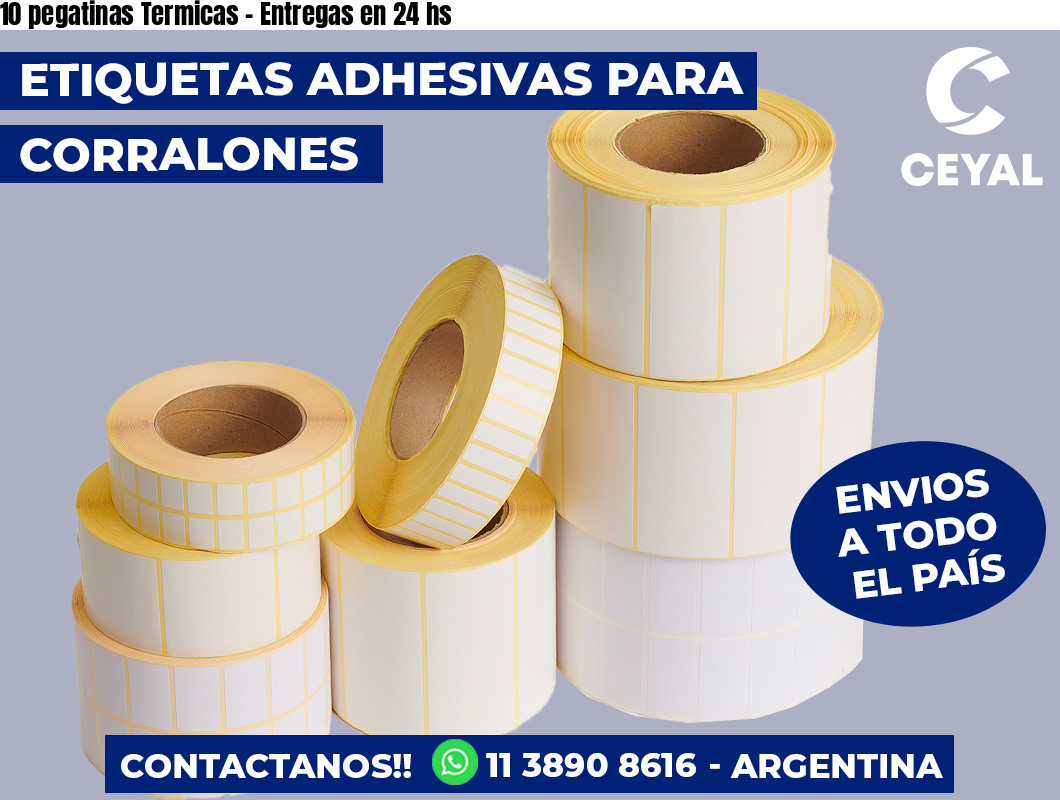 10 pegatinas Termicas – Entregas en 24 hs
