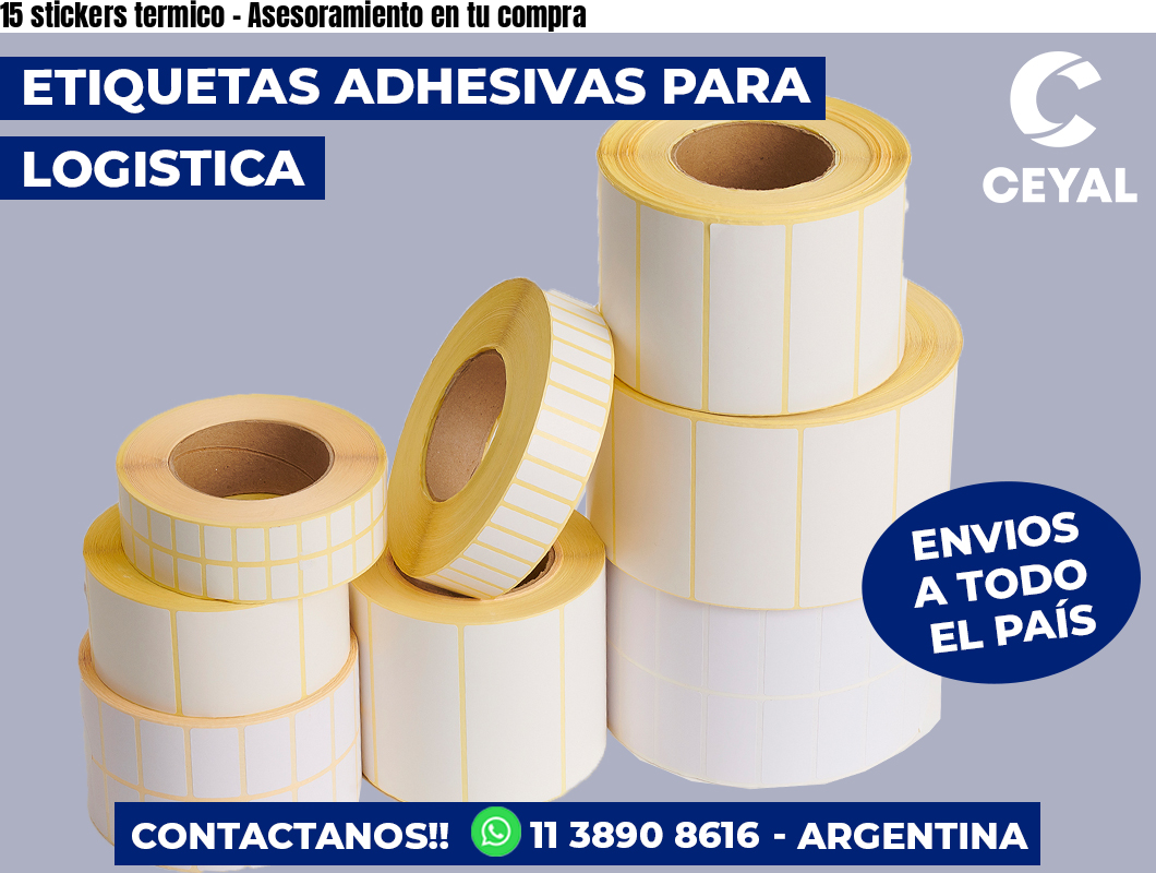 15 stickers termico - Asesoramiento en tu compra