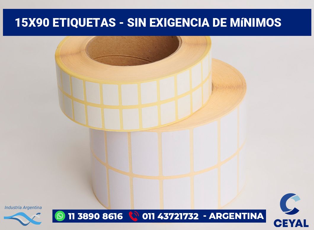 15x90 Etiquetas
