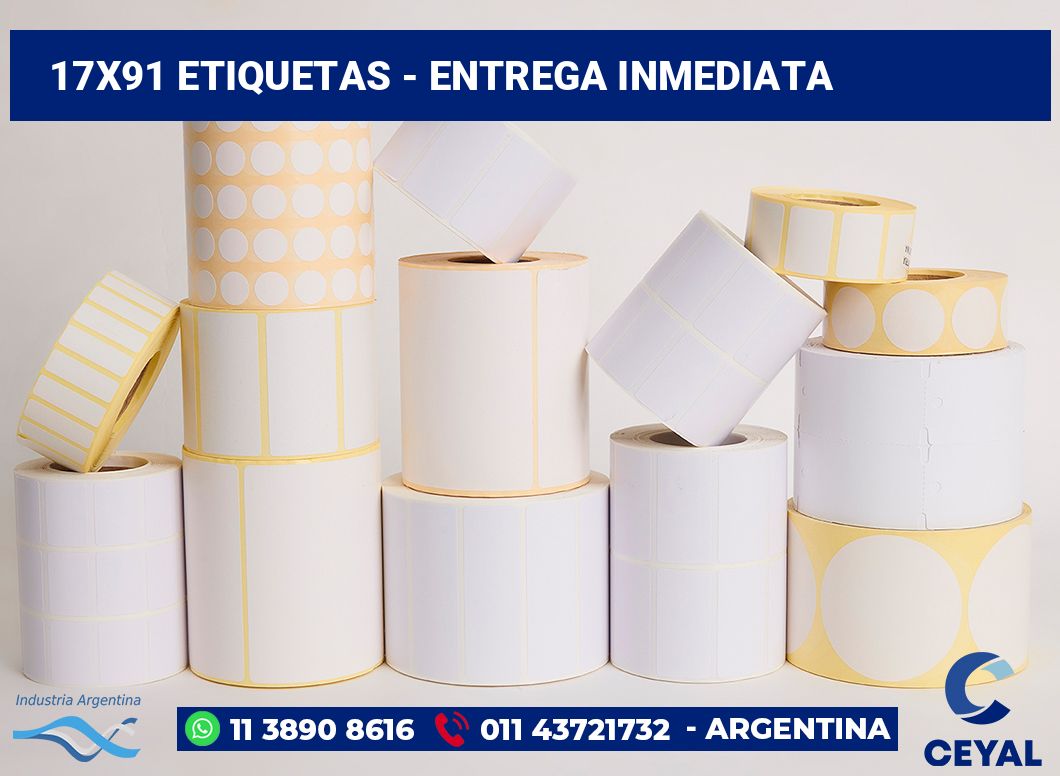 17×91 Etiquetas