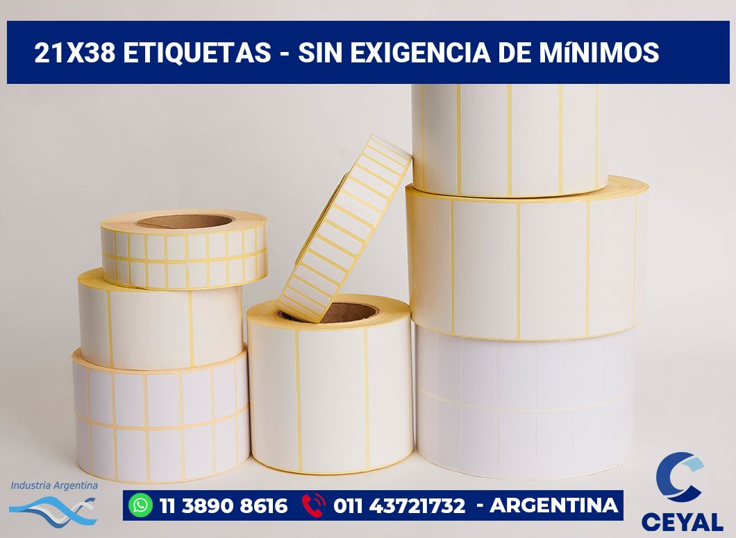 21x38 Etiquetas