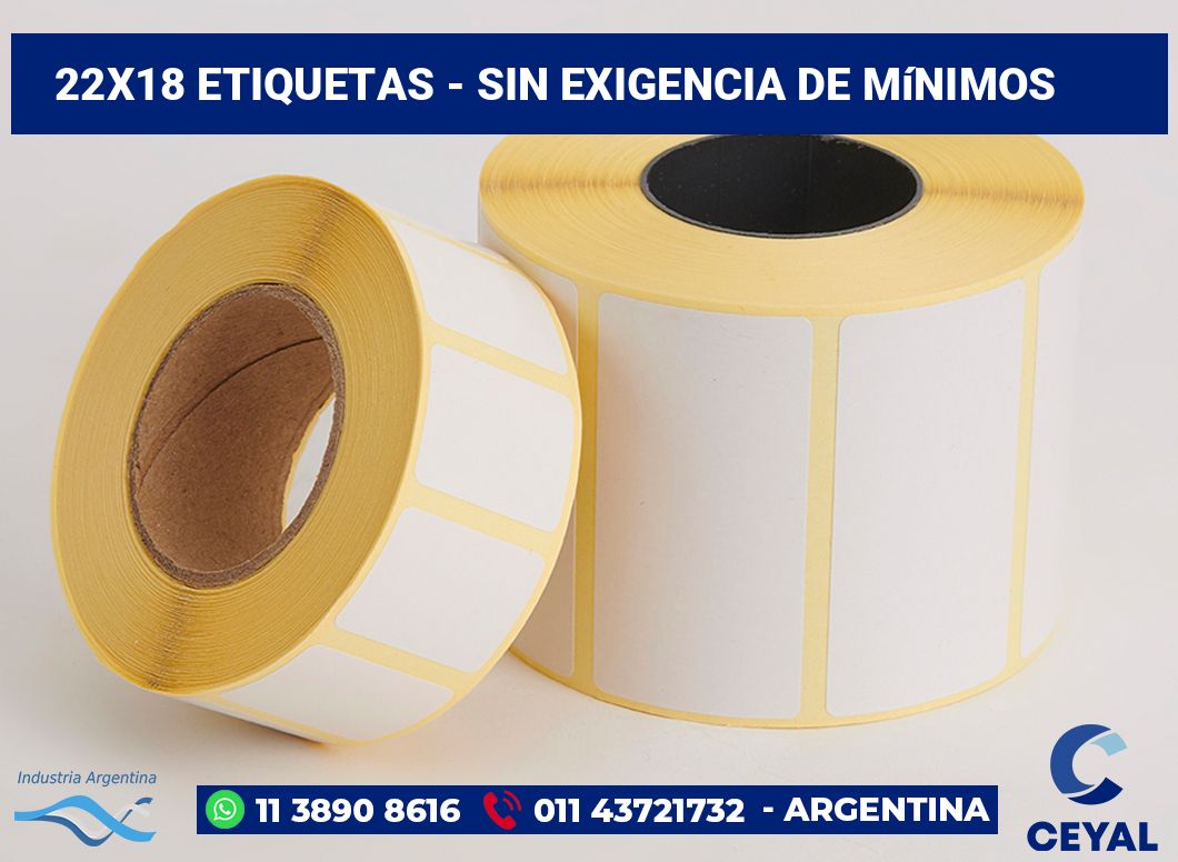 22×18 Etiquetas