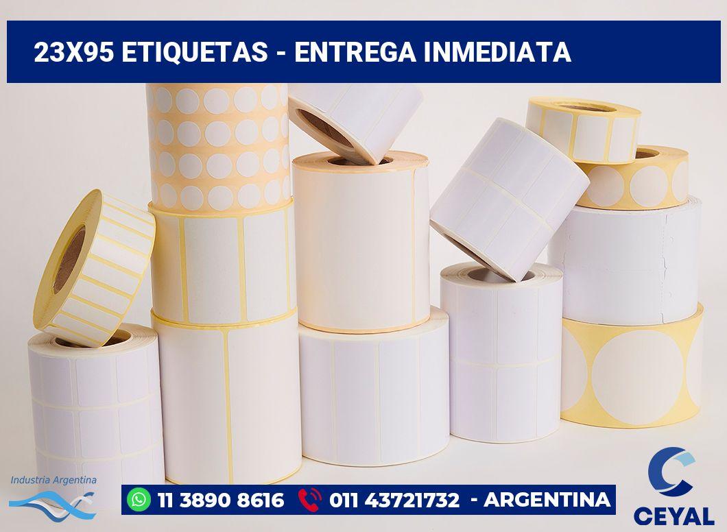23x95 Etiquetas