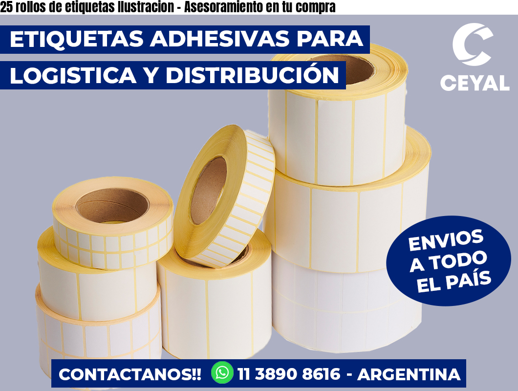 25 rollos de etiquetas Ilustracion – Asesoramiento en tu compra