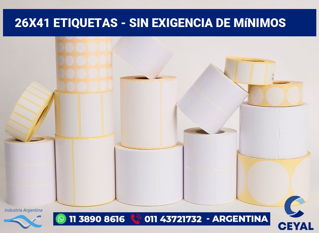 26x41 Etiquetas