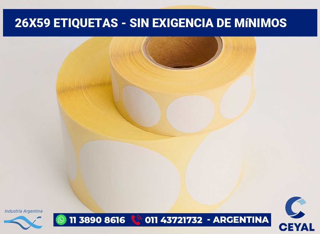 26×59 Etiquetas