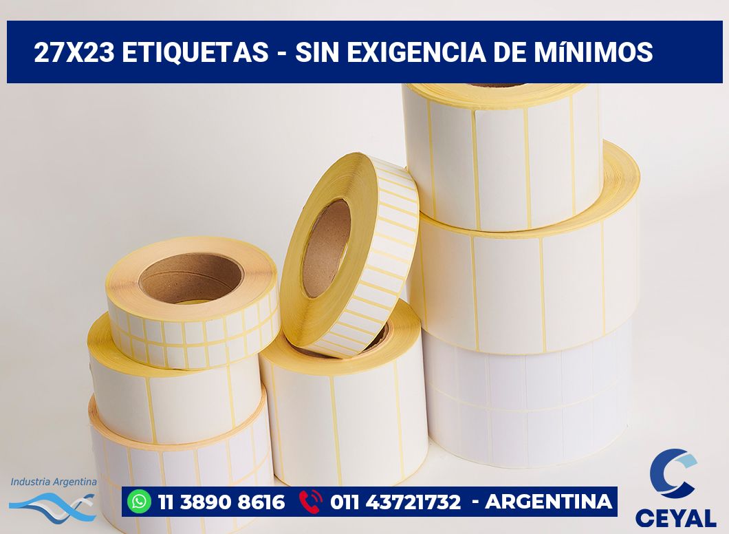 27x23 Etiquetas