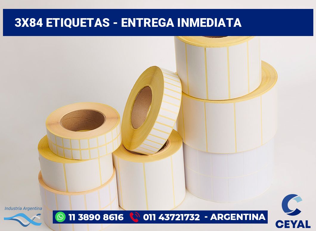 3x84 Etiquetas