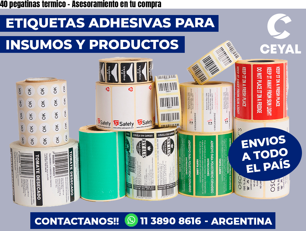 40 pegatinas termico – Asesoramiento en tu compra