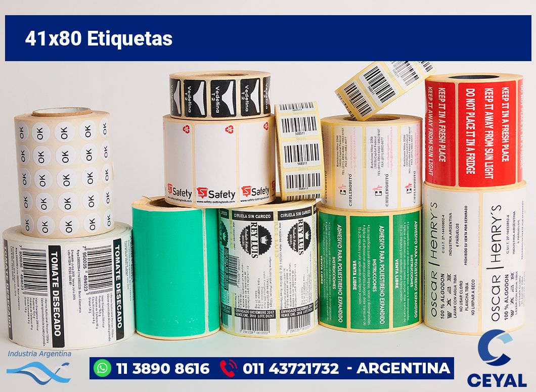 41x80 Etiquetas
