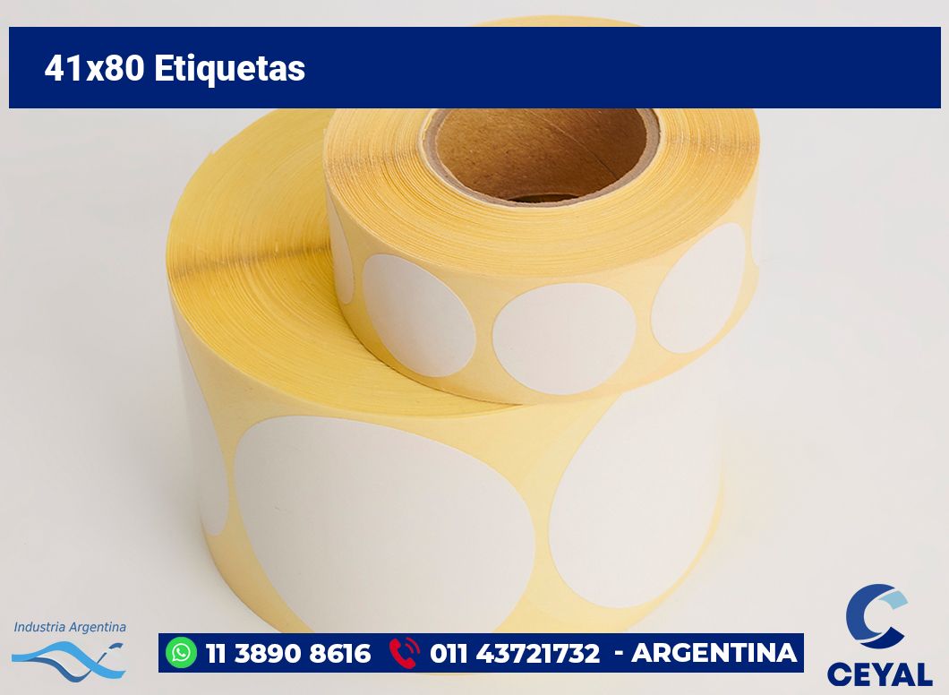 41×80 Etiquetas