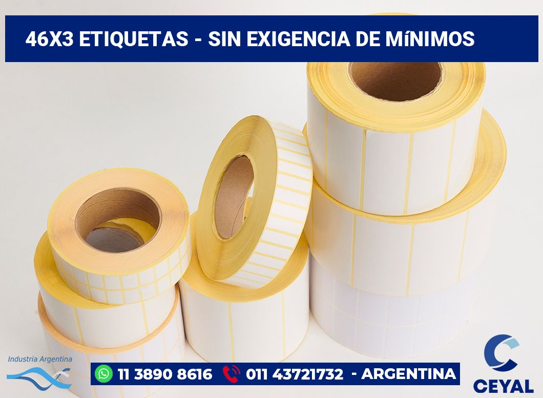 46×3 Etiquetas