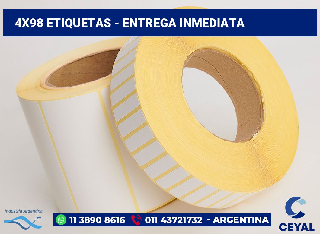 4×98 Etiquetas