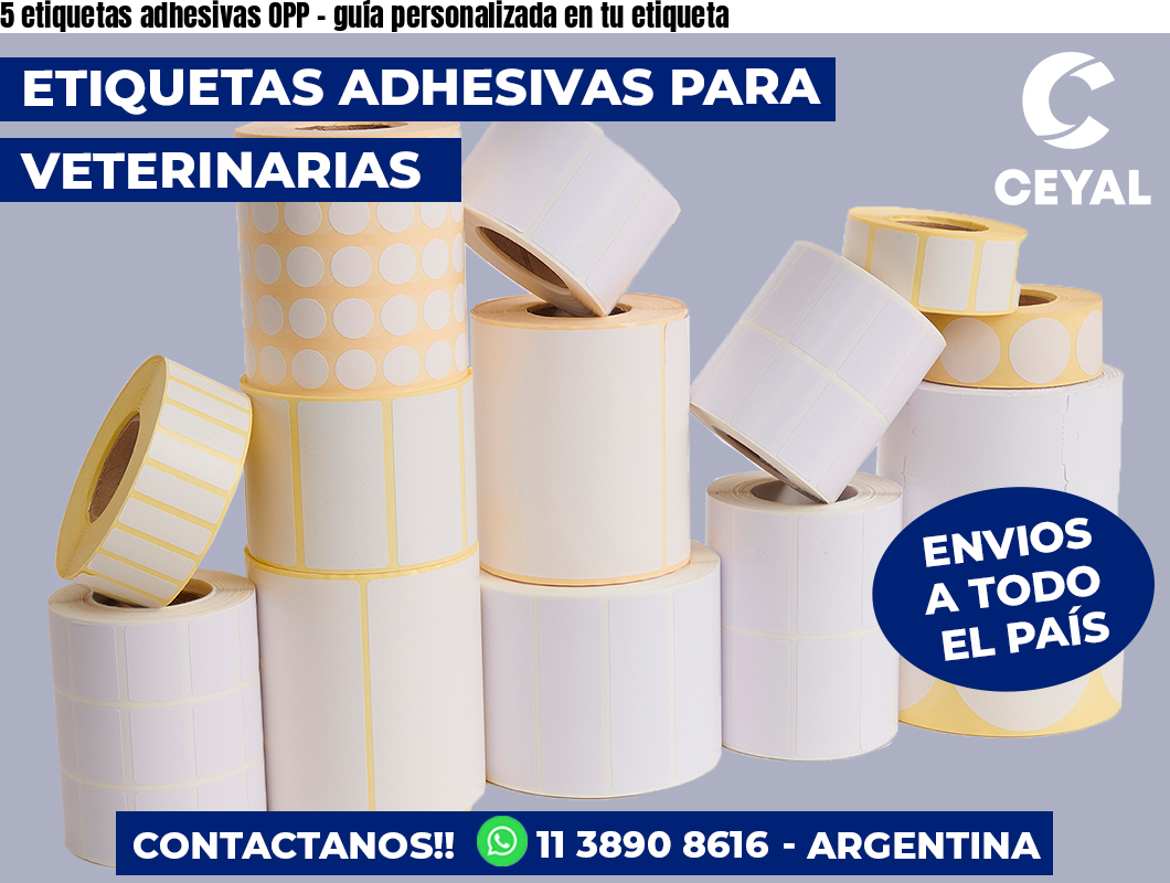 5 etiquetas adhesivas OPP - guía personalizada en tu etiqueta