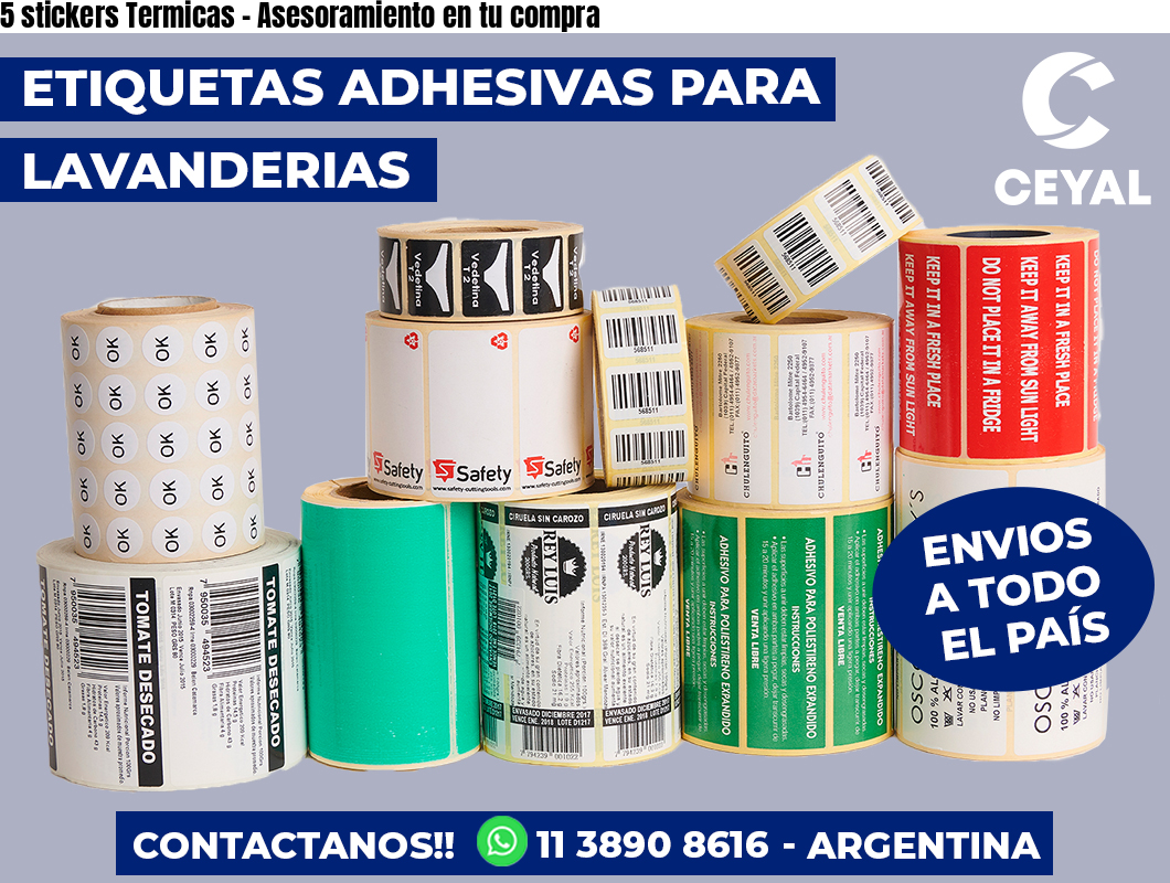5 stickers Termicas – Asesoramiento en tu compra