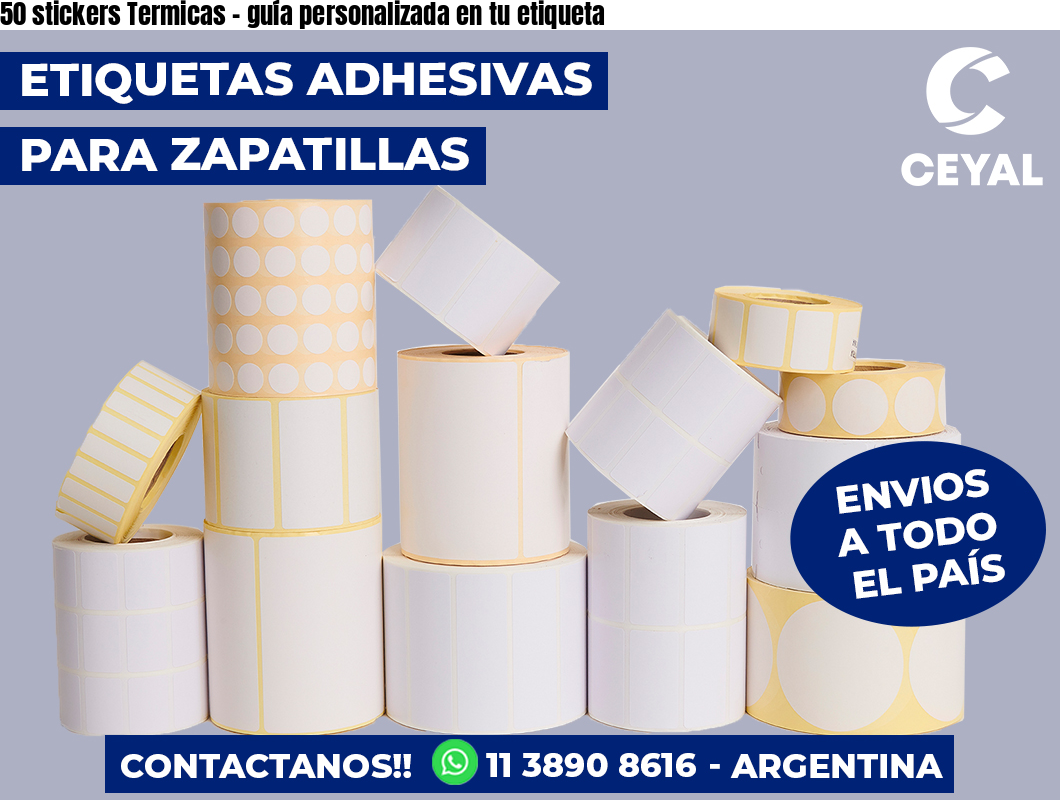 50 stickers Termicas – guía personalizada en tu etiqueta