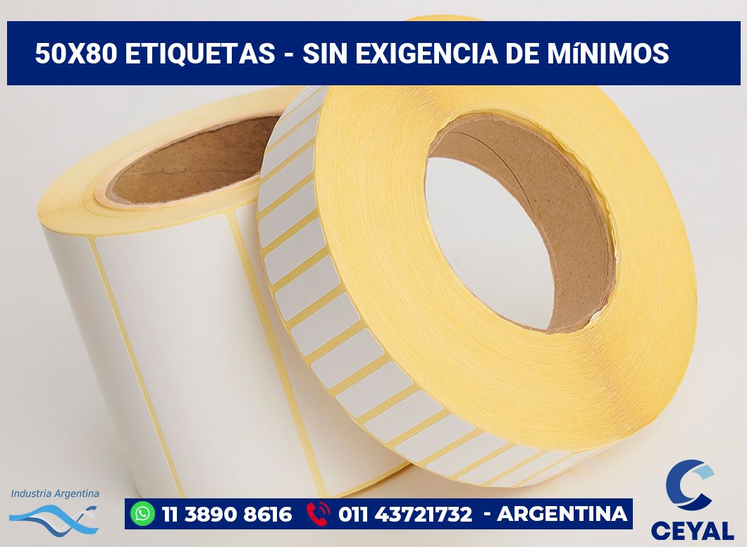 50×80 Etiquetas