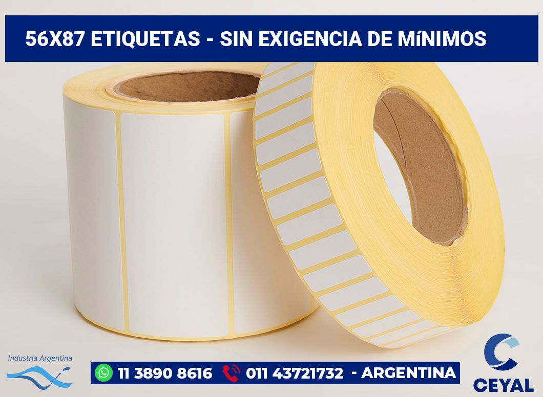 56x87 Etiquetas