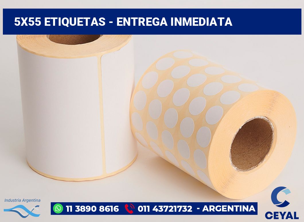 5x55 Etiquetas