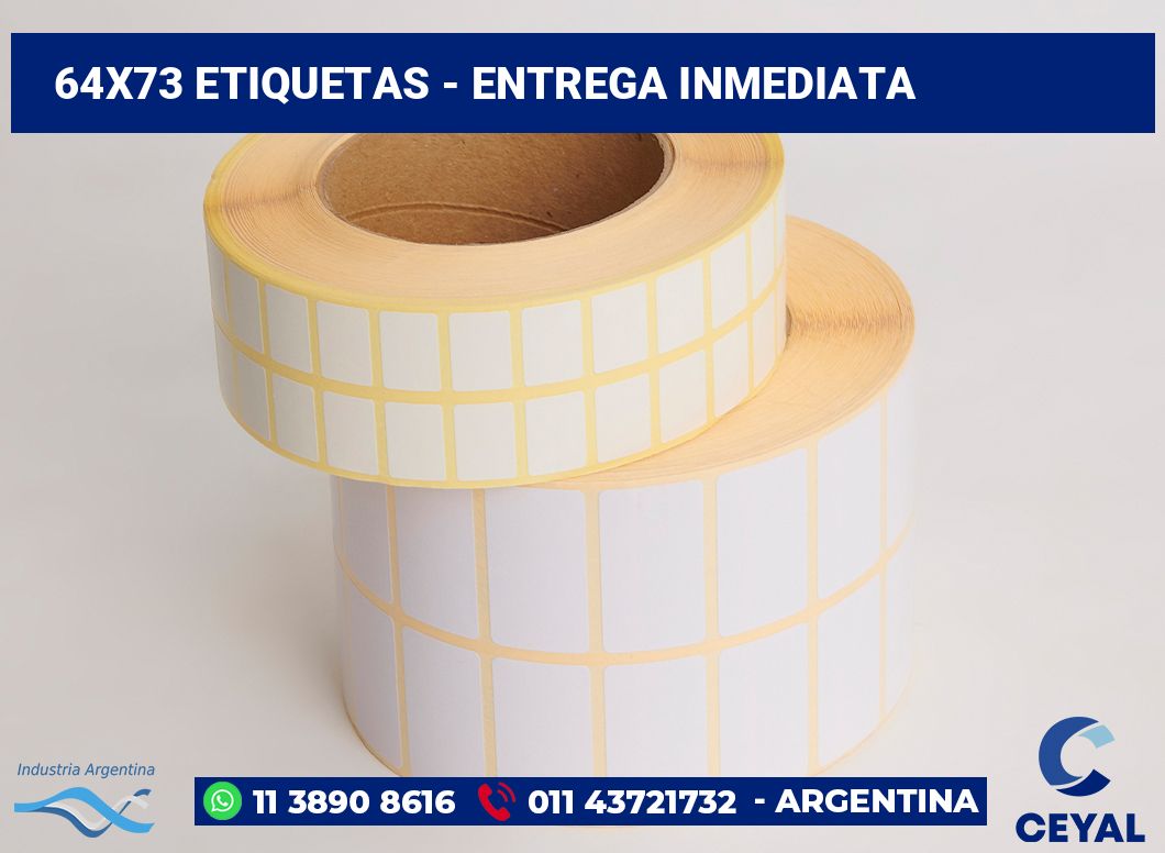 64x73 Etiquetas
