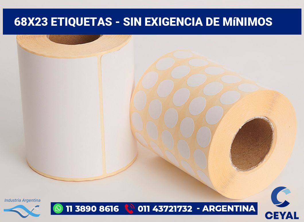68×23 Etiquetas