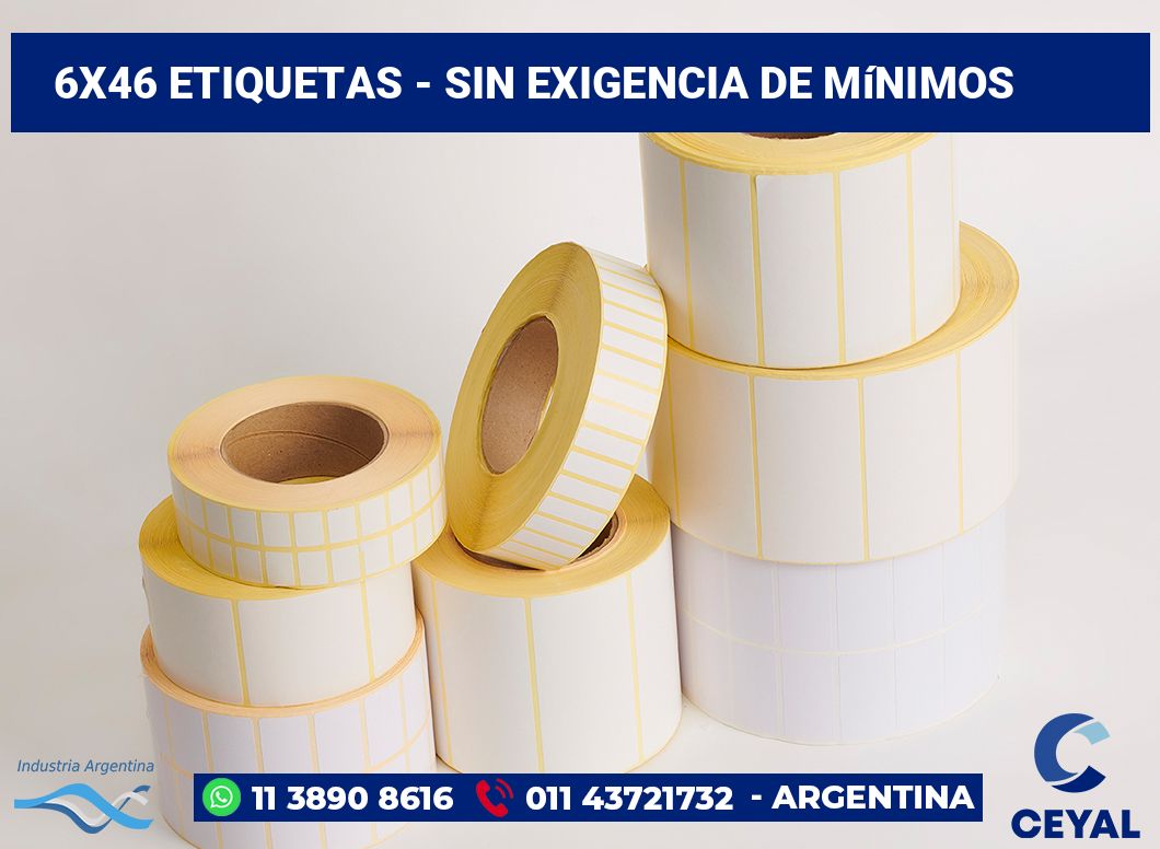 6×46 Etiquetas