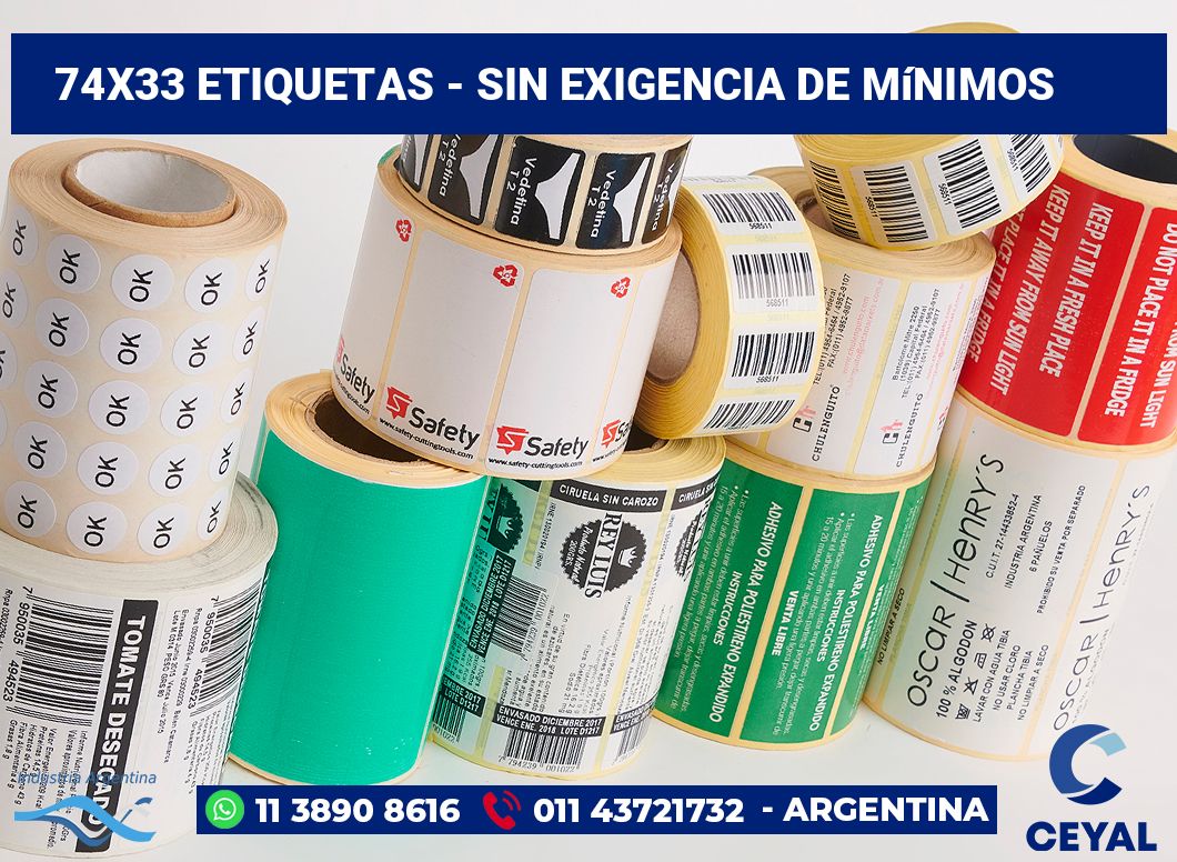 74x33 Etiquetas