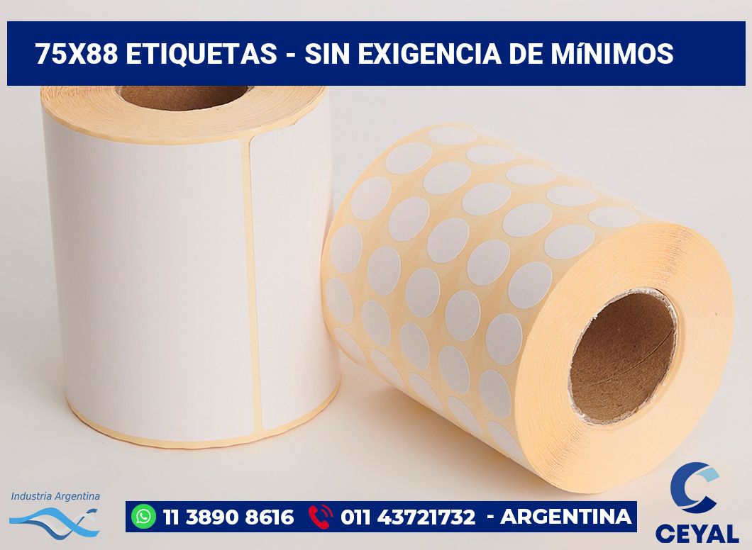 75x88 Etiquetas